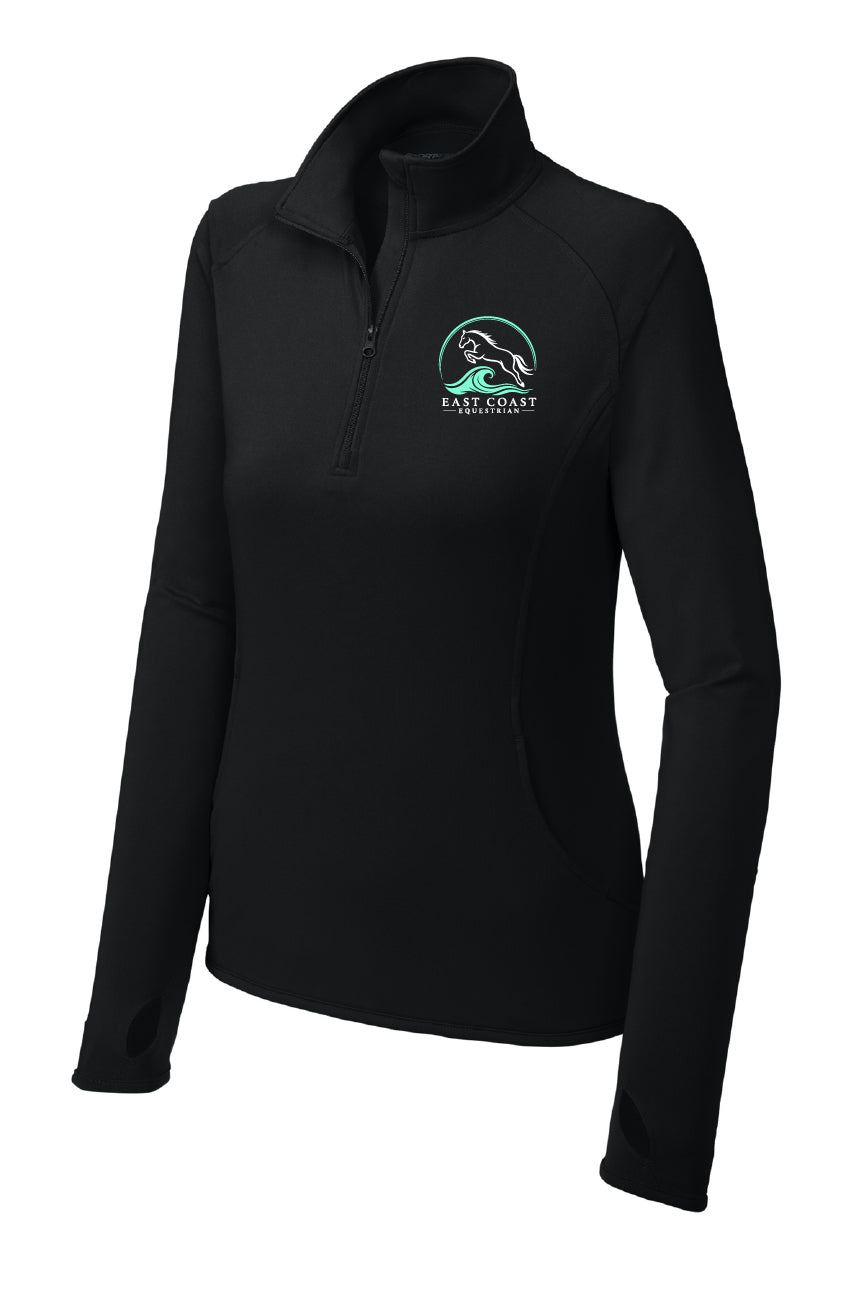 East Coast Equestrian Ladies Cut 1/4 zip