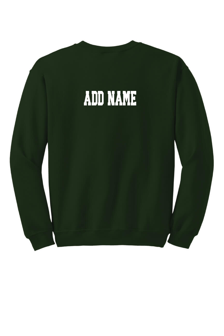 Notre Dame Basketball Crewneck Sweatshirt green-back