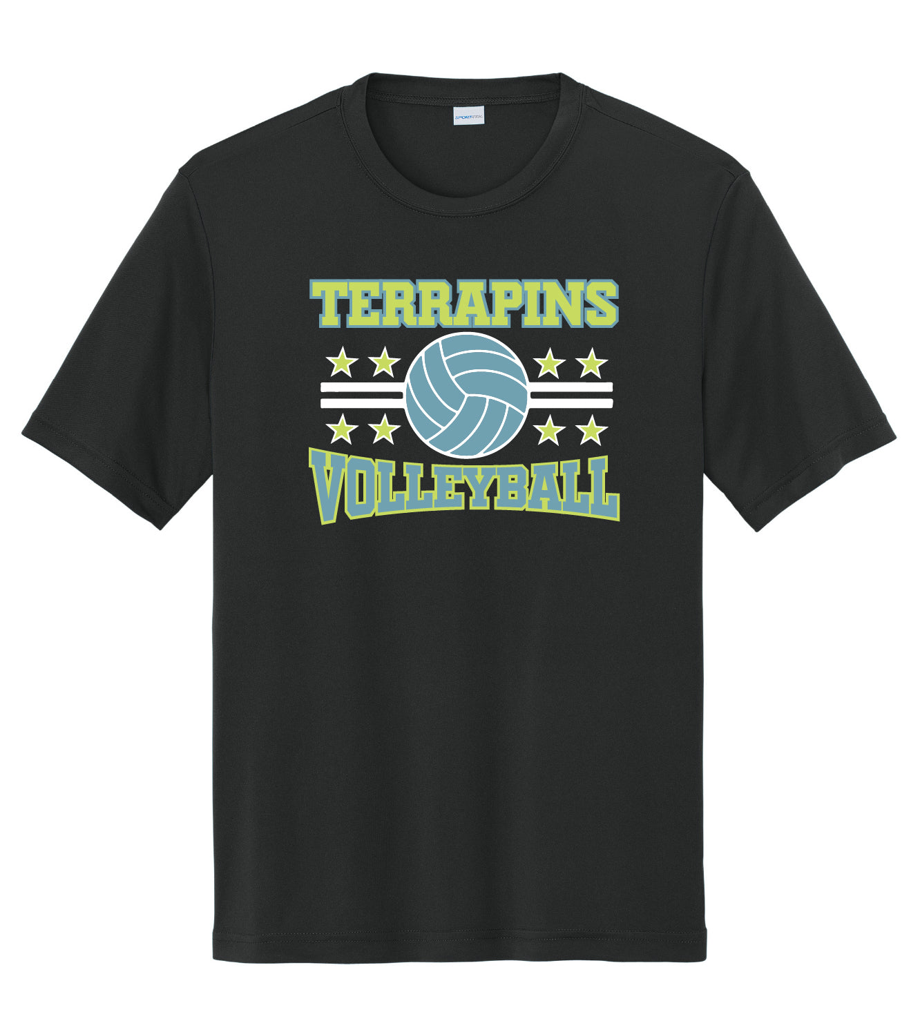 Terrapins Volleyball Sport Tek Competitor Short Sleeve T-Shirt (Youth)
