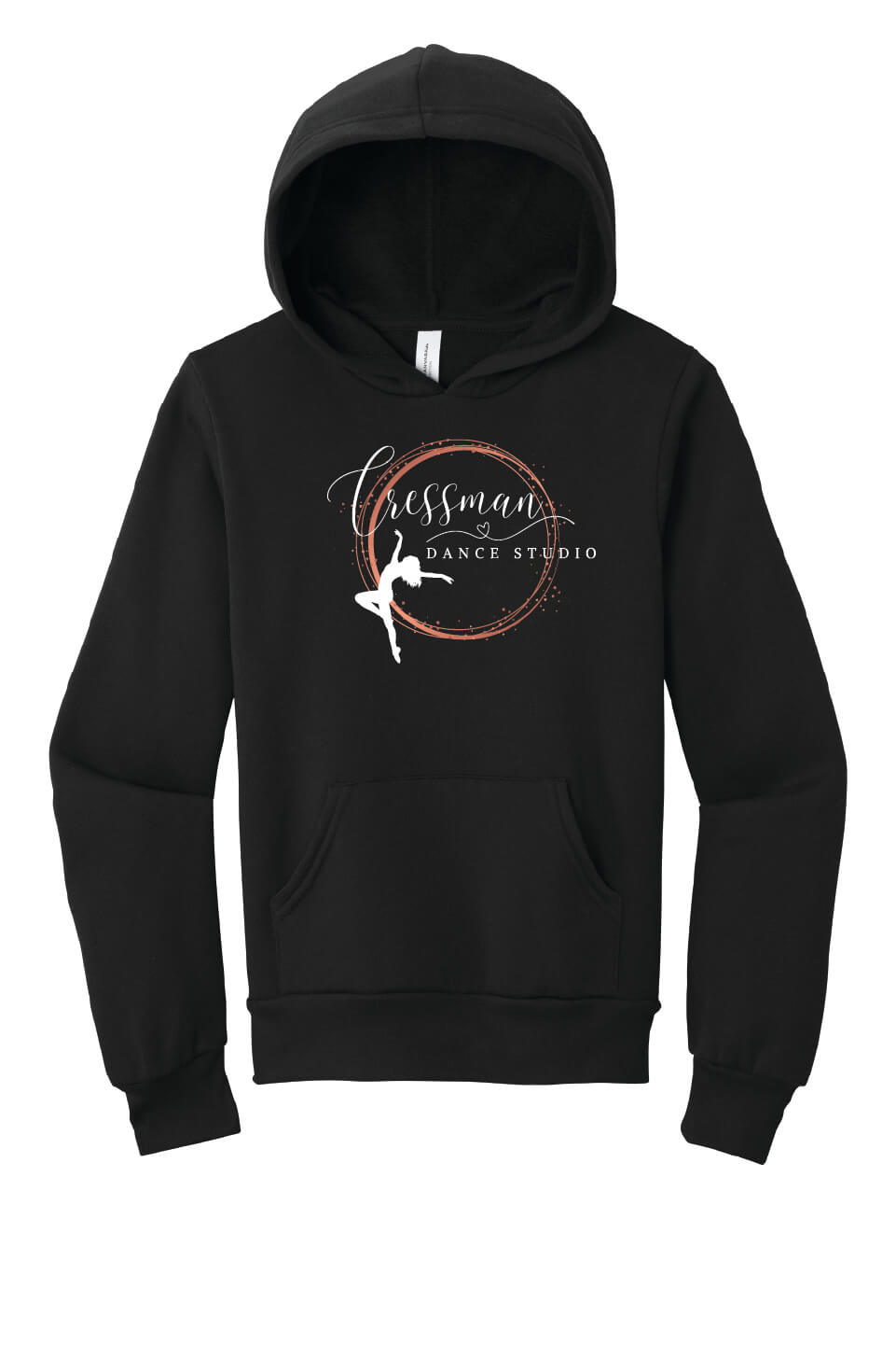 Bella Canvas Hoodie (Youth) peach logo