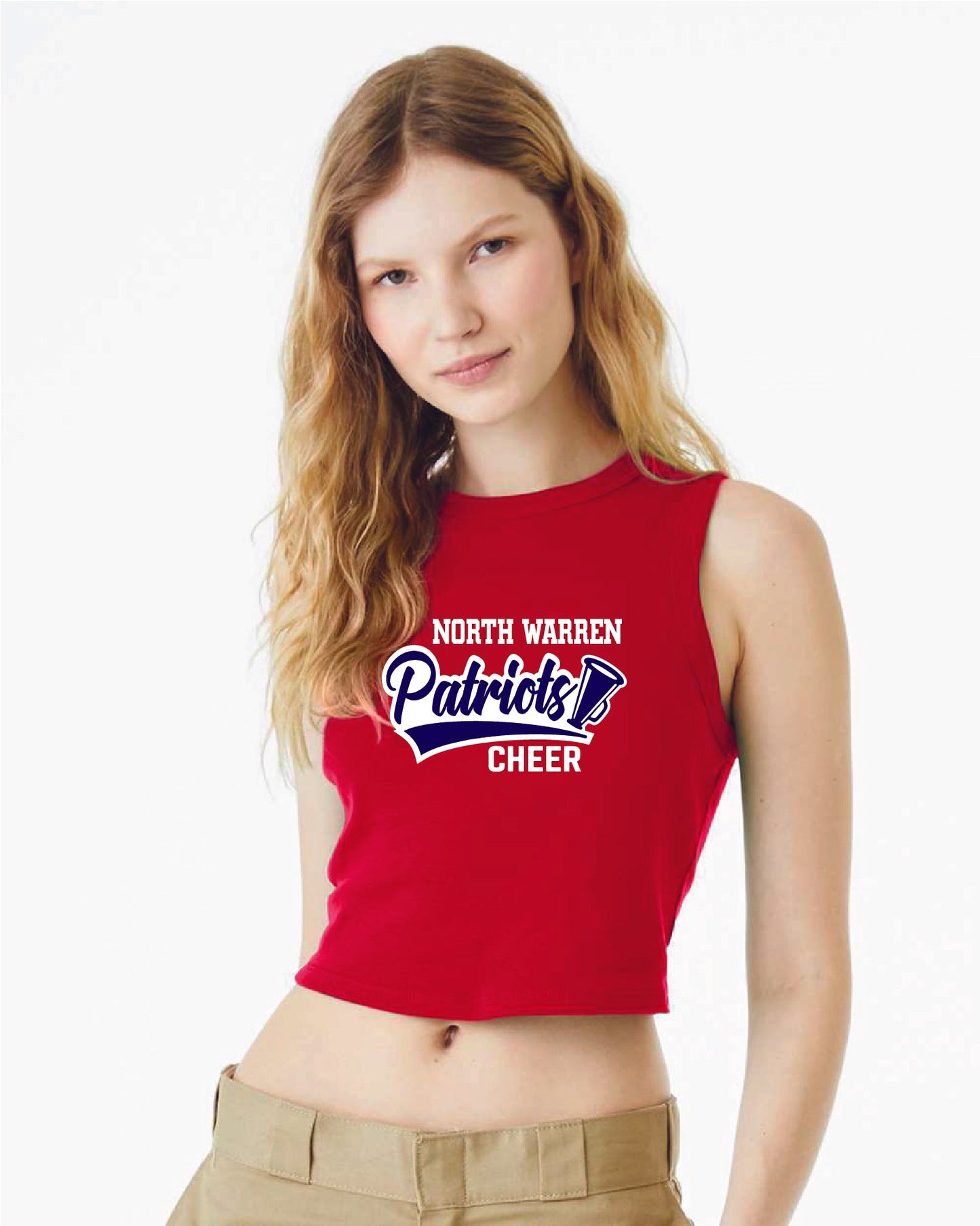 Bella Canva Women's Micro Rib Muscle Crop Tank