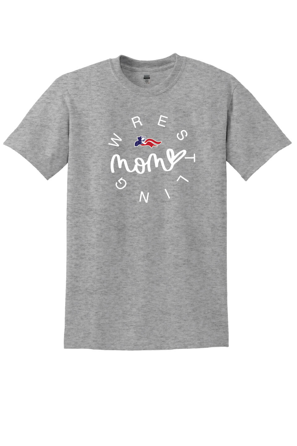 Wrestling Mom Short Sleeve T-Shirt gray