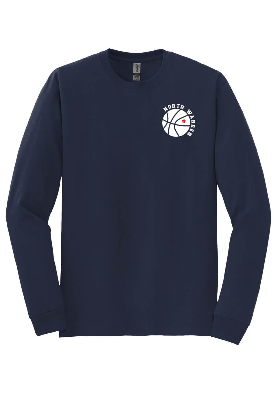 North Warren Basketball Long Sleeve T-Shirt navy