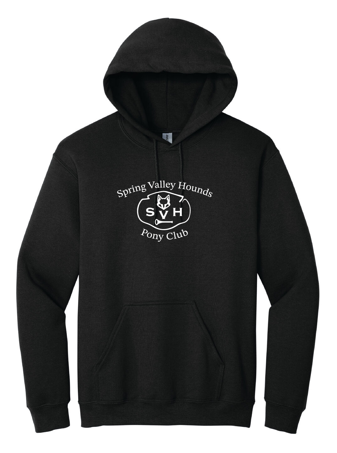 Spring Valley Pony Hoodie (Gildan, Adult) black