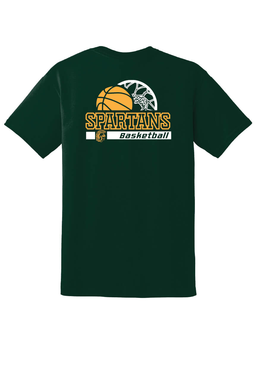 Youth Spartans Short Sleeve T-Shirt green-back