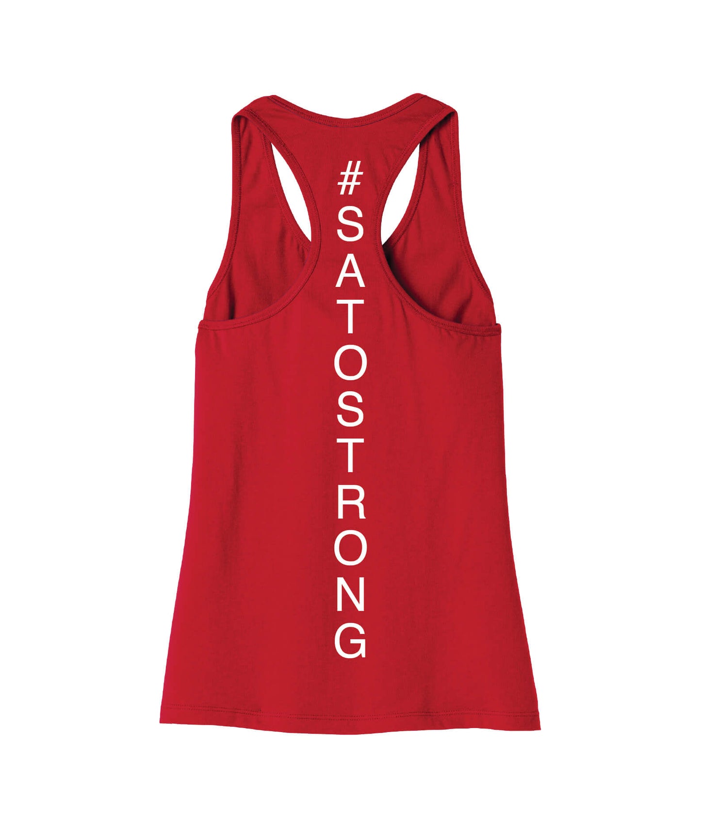 Bella Canvas Racerback Tank red, back