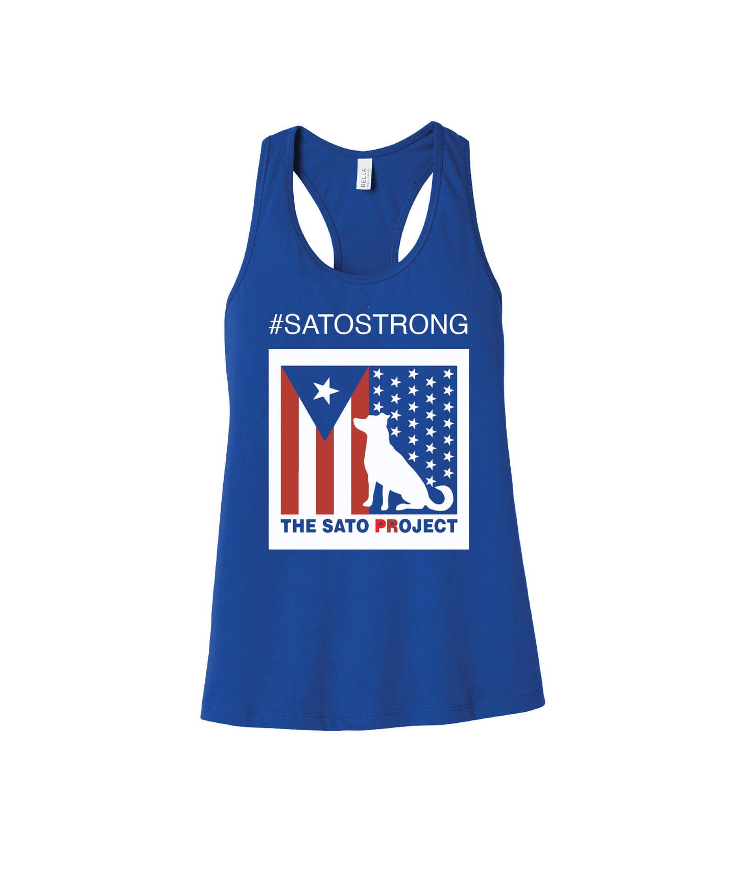 Bella Canvas Racerback Tank blue