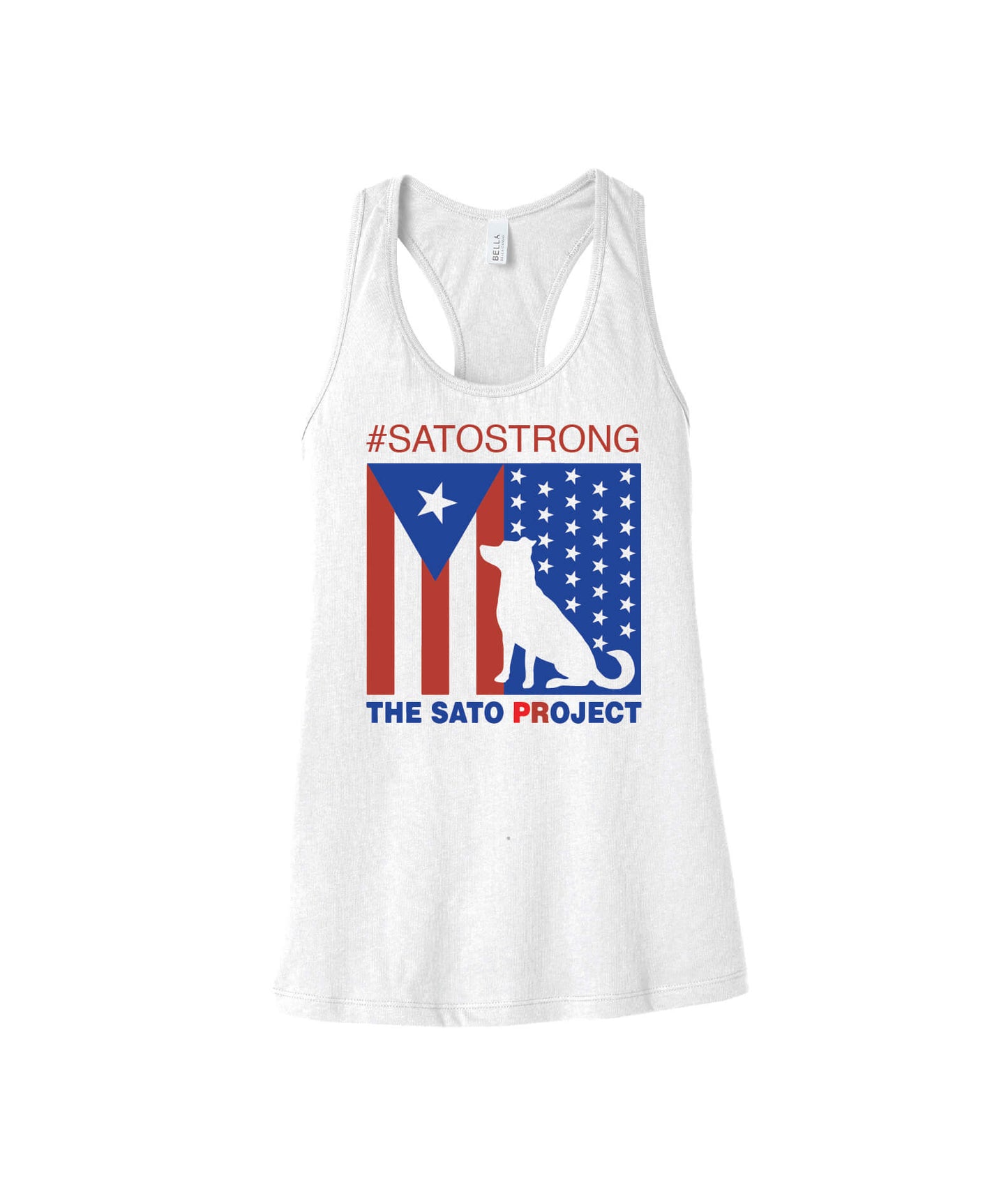 Bella Canvas Racerback Tank white