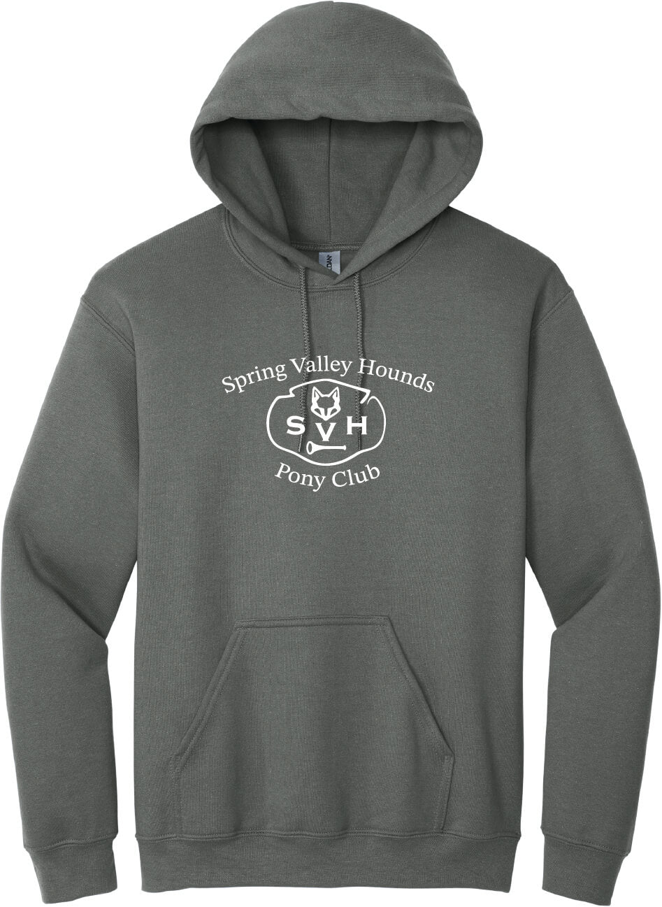 Spring Valley Pony Hoodie (Gildan, Adult) gray