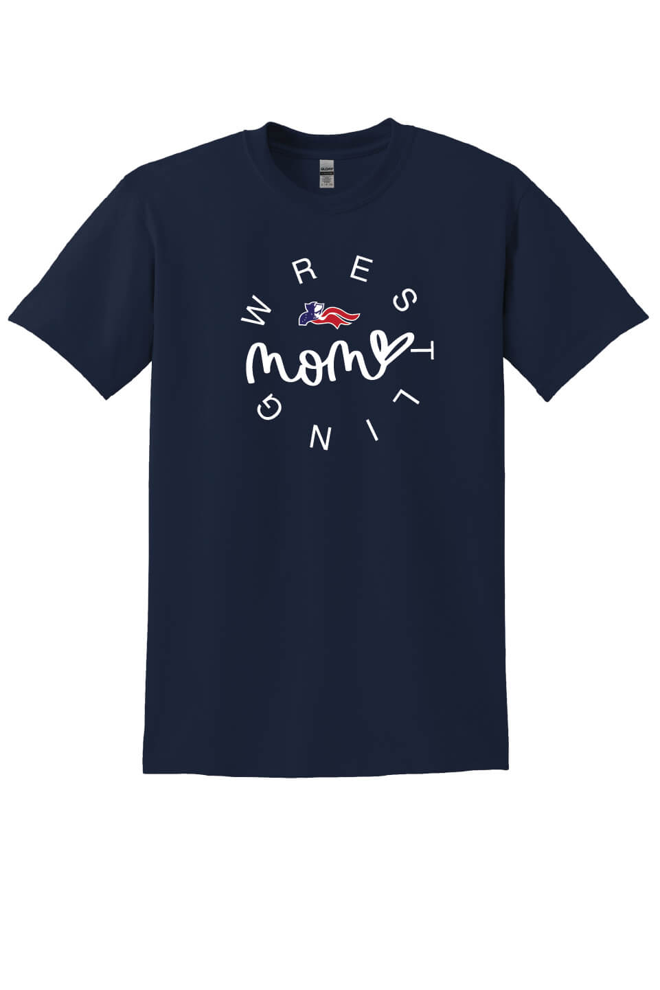 Wrestling Mom Short Sleeve T-Shirt navy