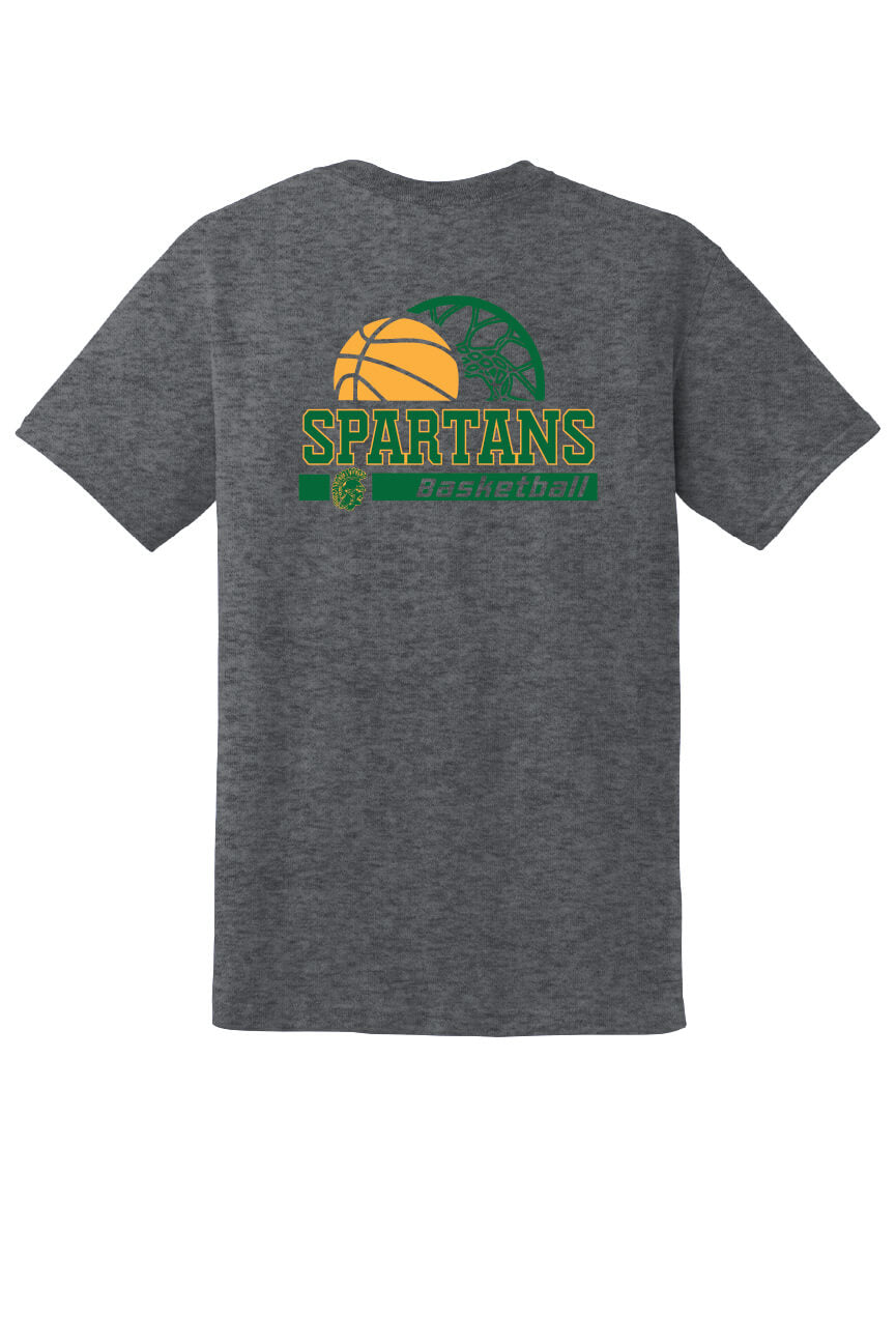 Youth Spartans Short Sleeve T-Shirt gray-back
