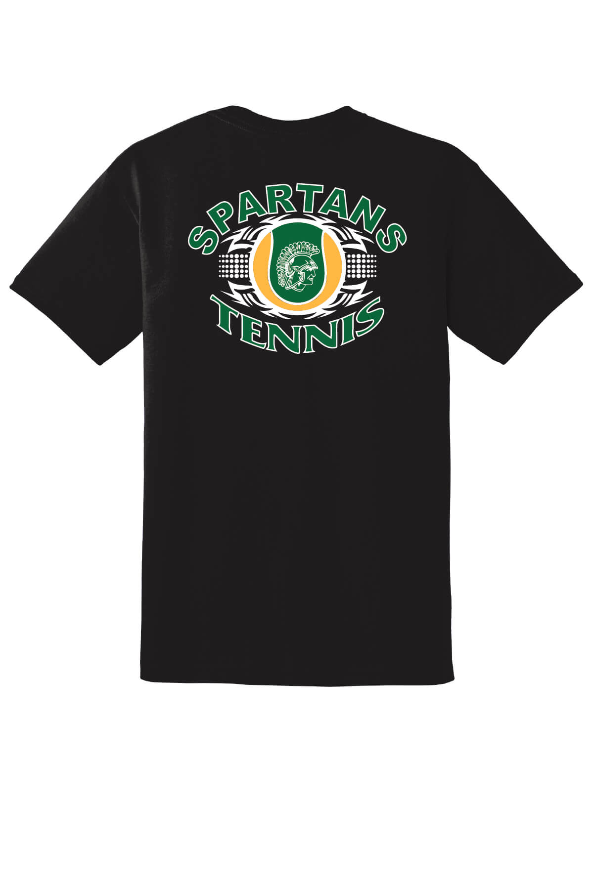 Spartans Short Sleeve T-Shirt back-black
