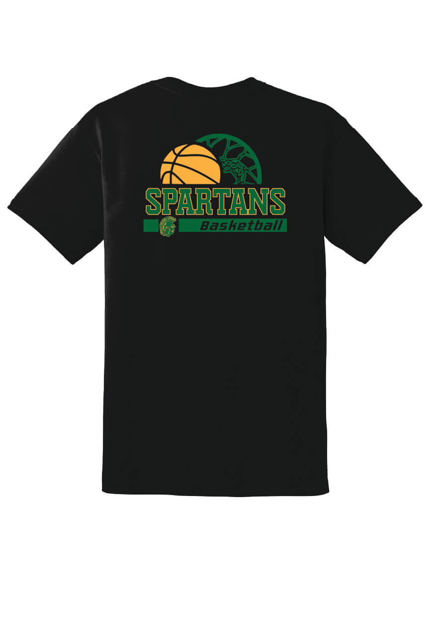 Youth Spartans Short Sleeve T-Shirt black-back