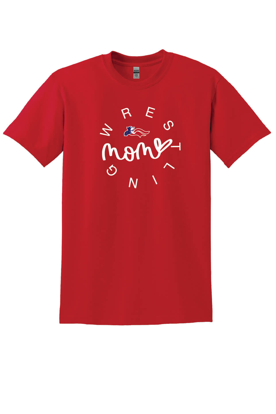 Wrestling Mom Short Sleeve T-Shirt red