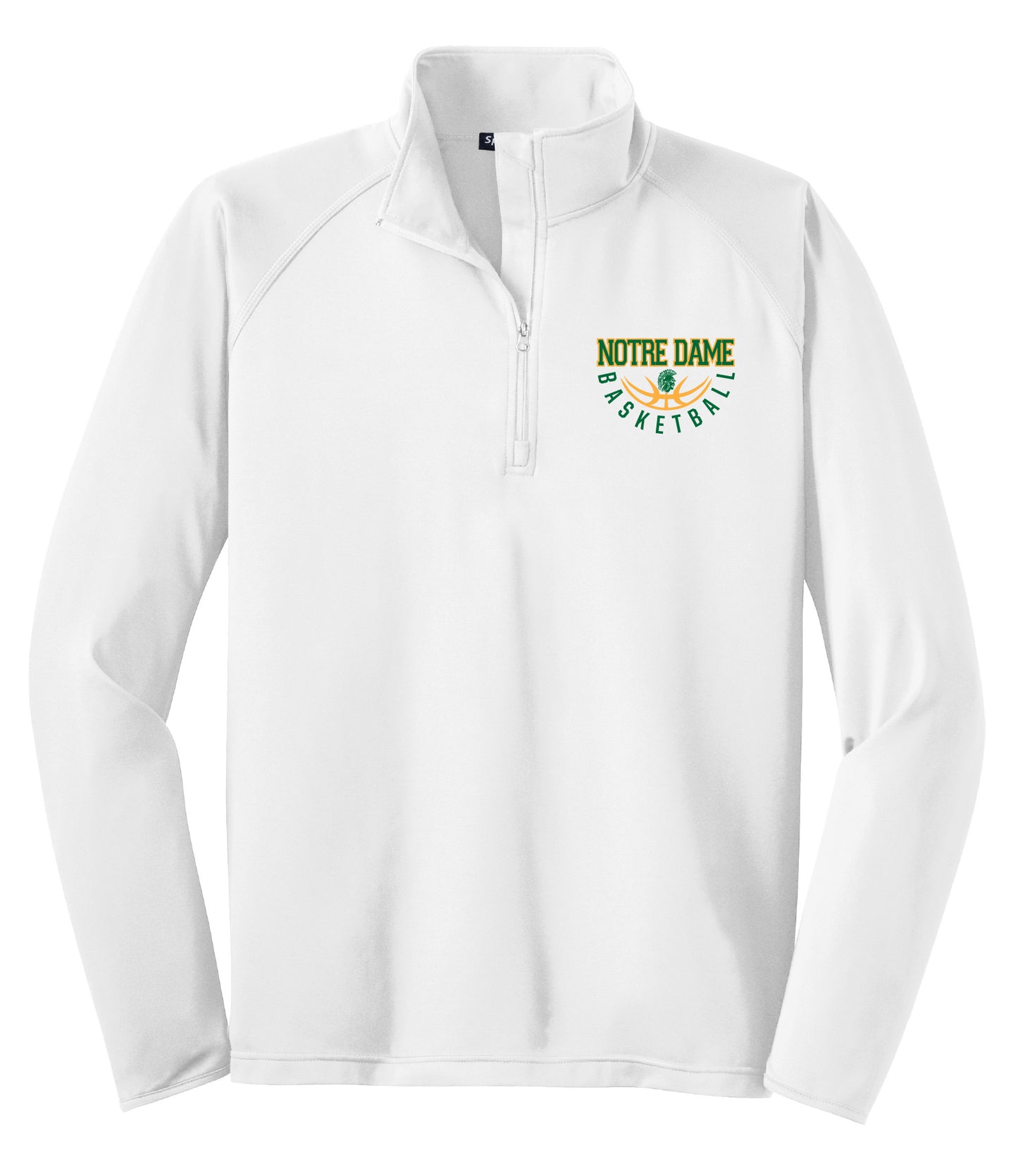 Notre Dame Basketball Sport Tek 1/4 Zip Pullover (Unisex)