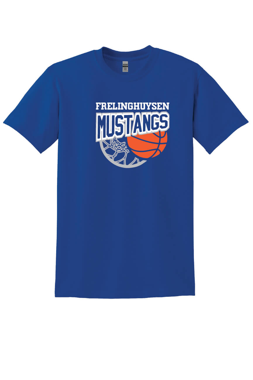 Frelinghuysen Mustangs Short Sleeve T-Shirt (Youth) royal
