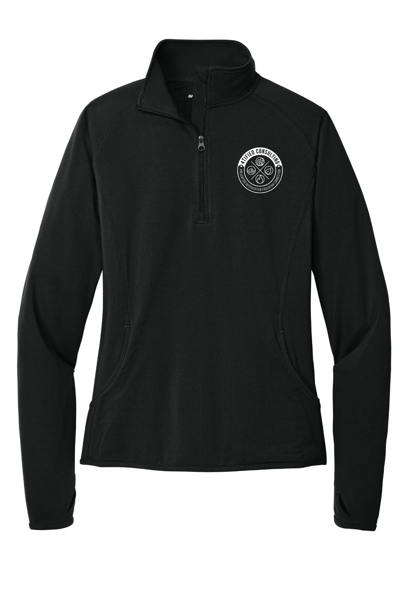 Sport Tek 1/4 Zip Ladies Pullover