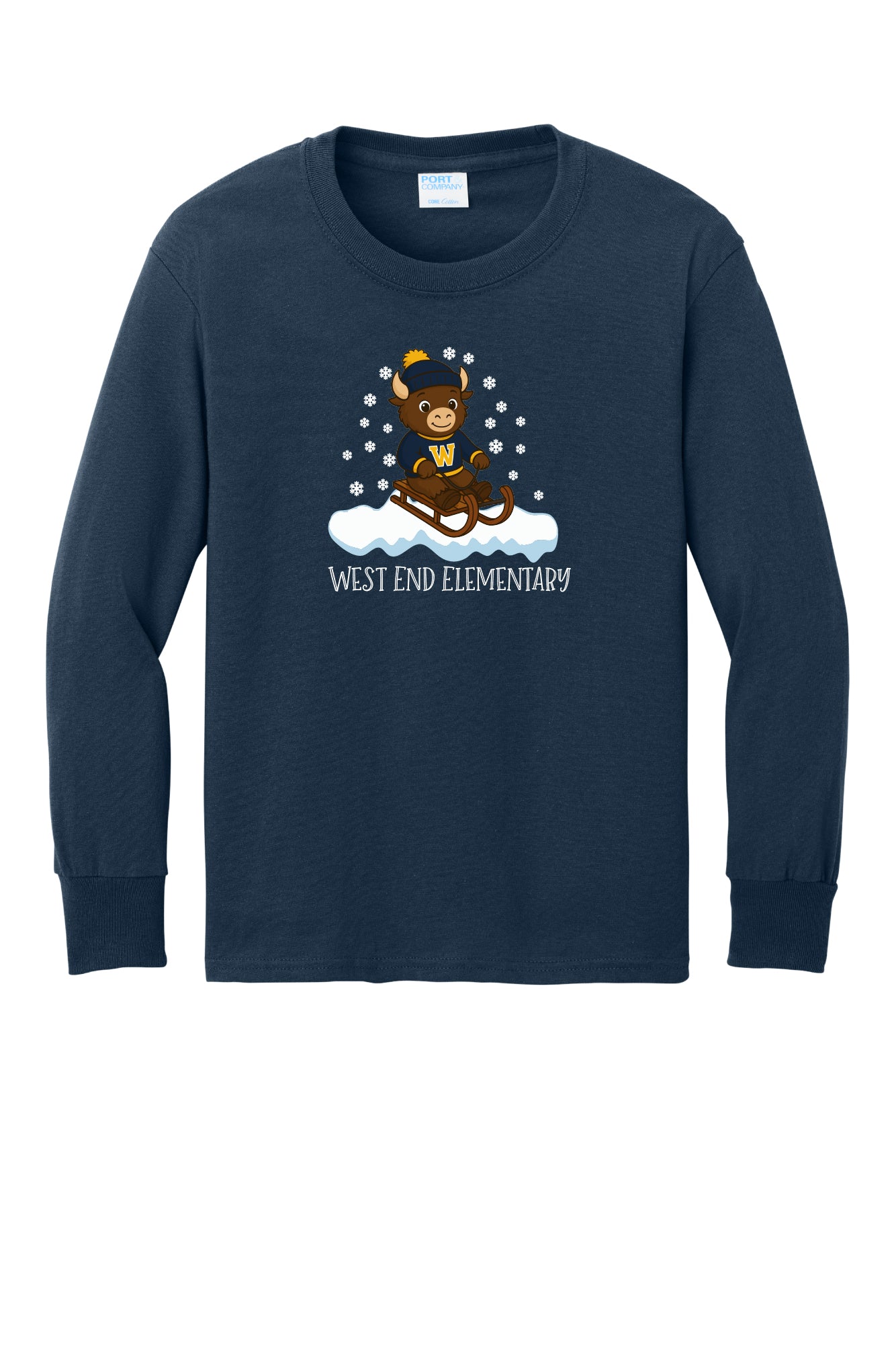 West End Winter Design Long Sleeve T-Shirt