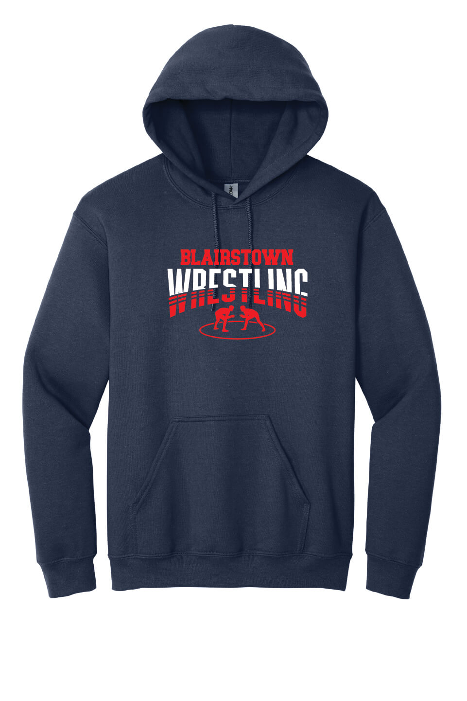 Blairstown Wrestling Hoodie navy