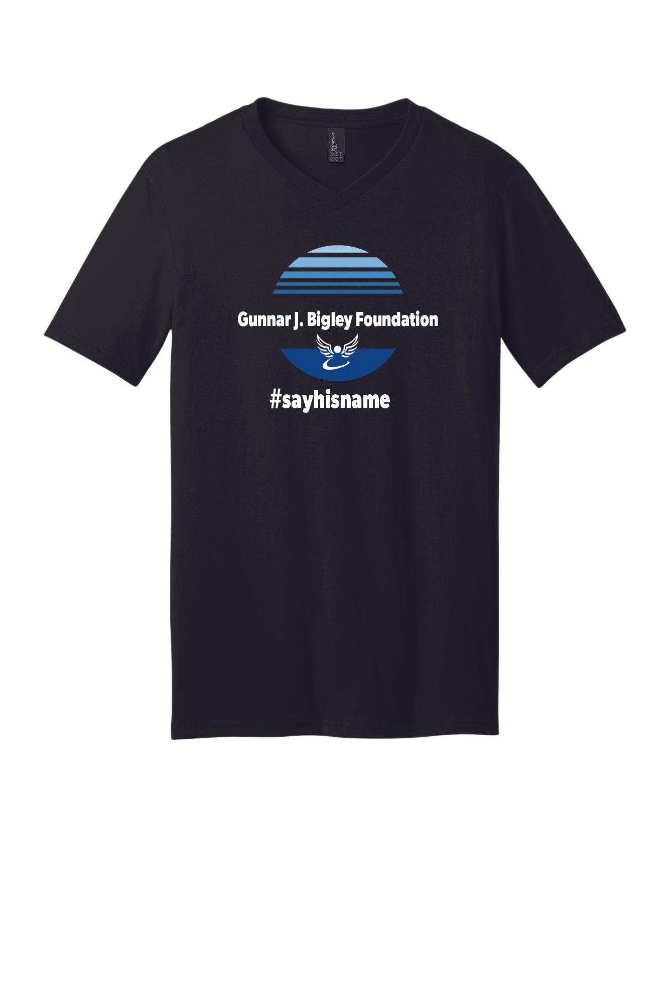Unisex V-Neck Circle Logo