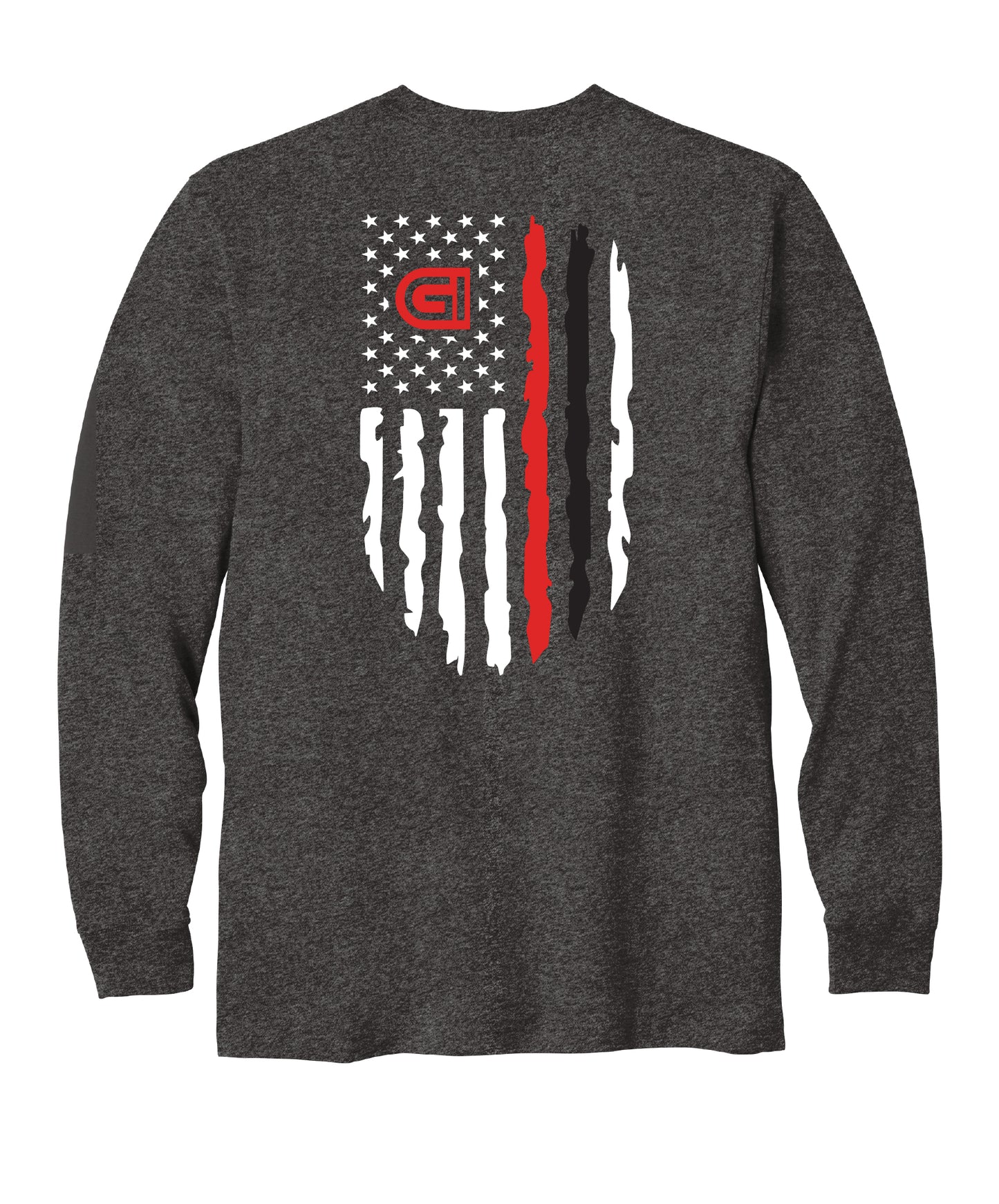 Carhartt ® Workwear Pocket Long Sleeve T-Shirt with Small Logo on Front with Flag on Back