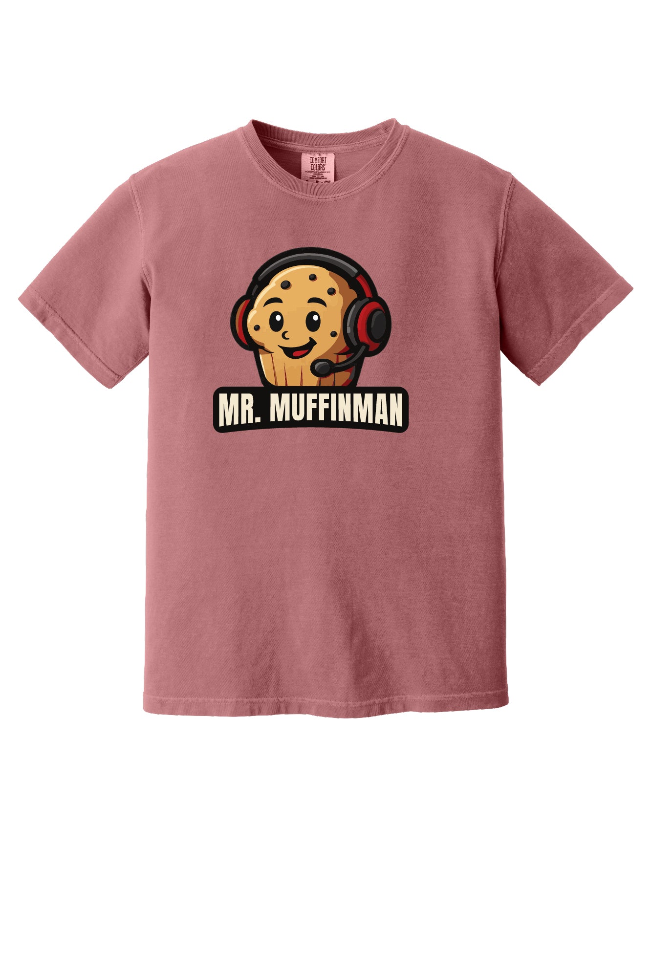 Mr. Muffinman (Red) Comfort Colors Short Sleeve T-shirt