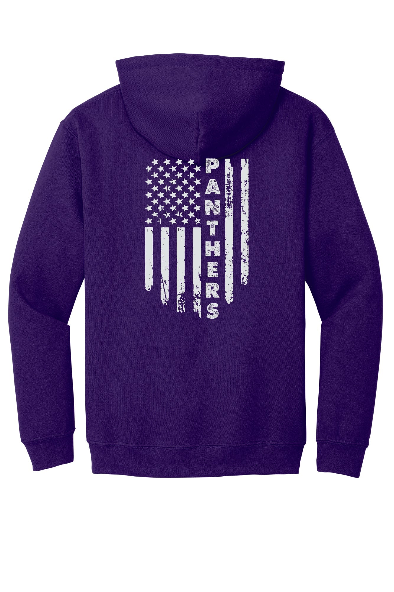 Adult Flag Back Hooded Sweatshirt