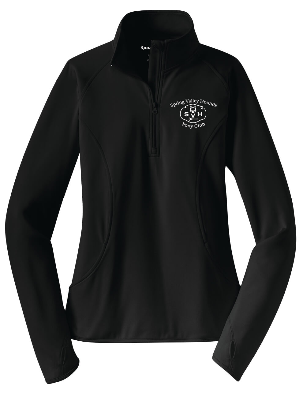 Spring Valley Pony Zip Pullover (Ladies) black