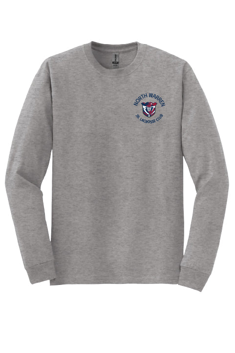 Lacrosse Flag Back Long Sleeve T-Shirt Adult