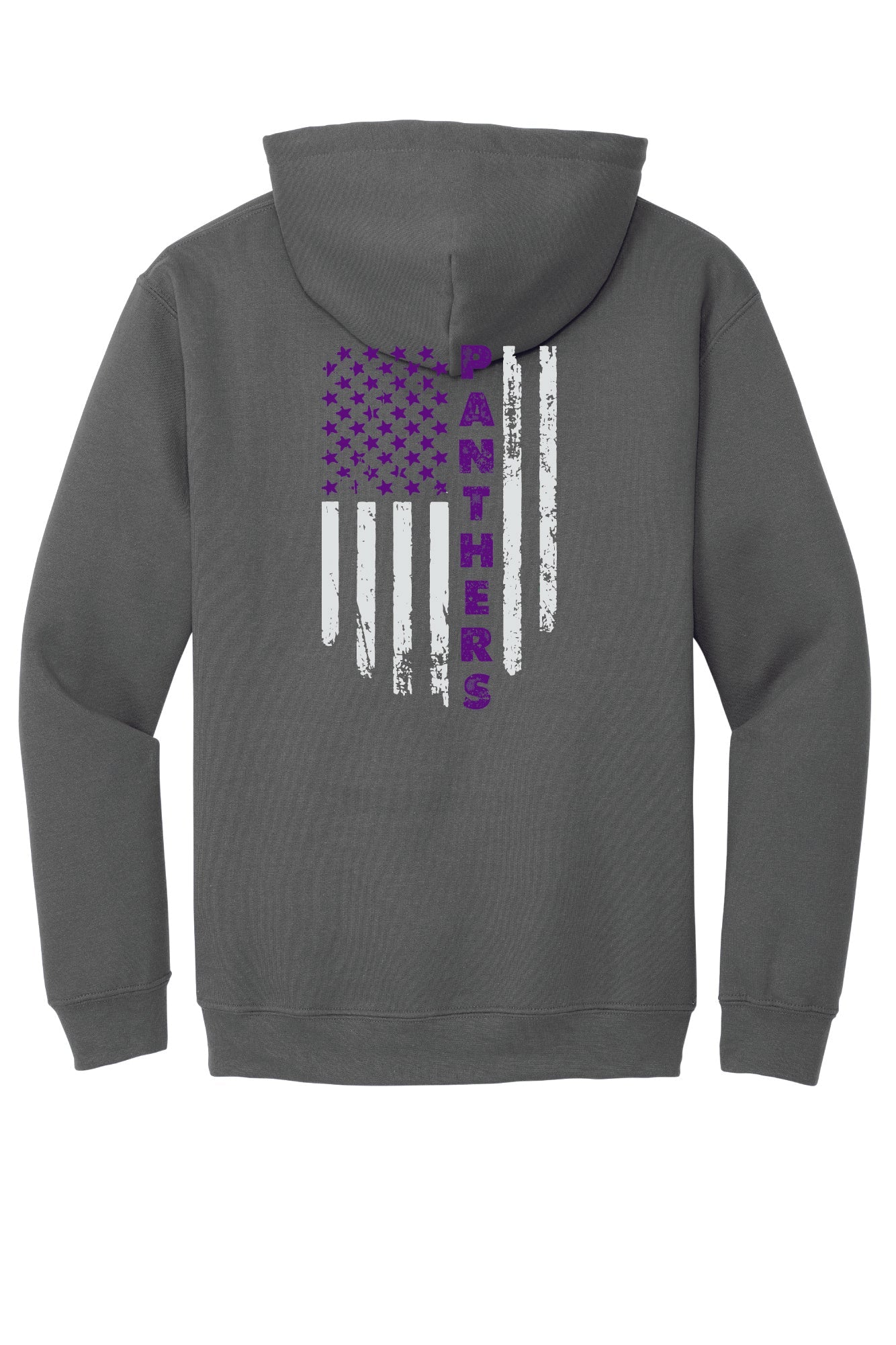 Adult Flag Back Hooded Sweatshirt
