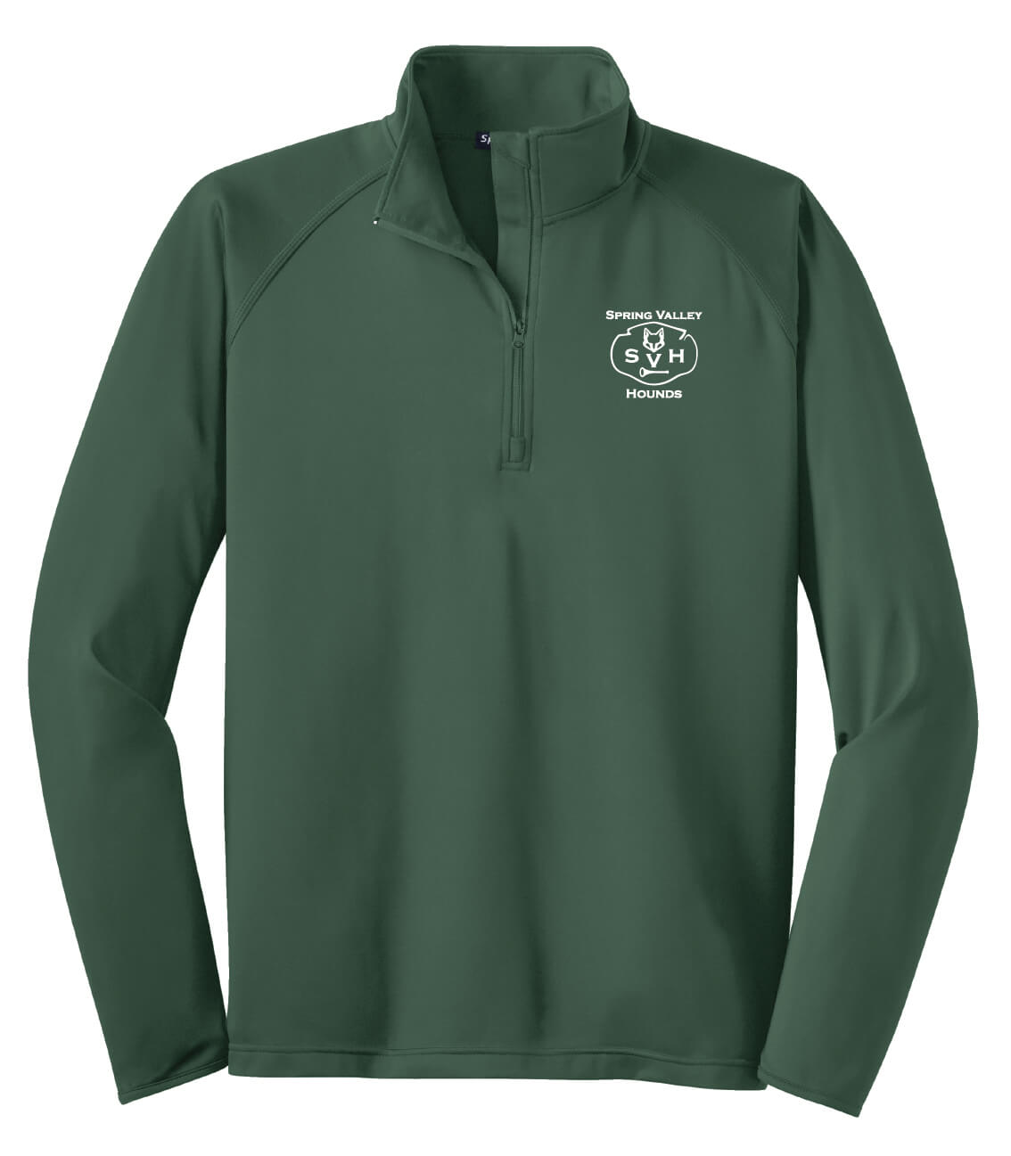 Spring Valley Hounds Zip Pullover (Unisex) green