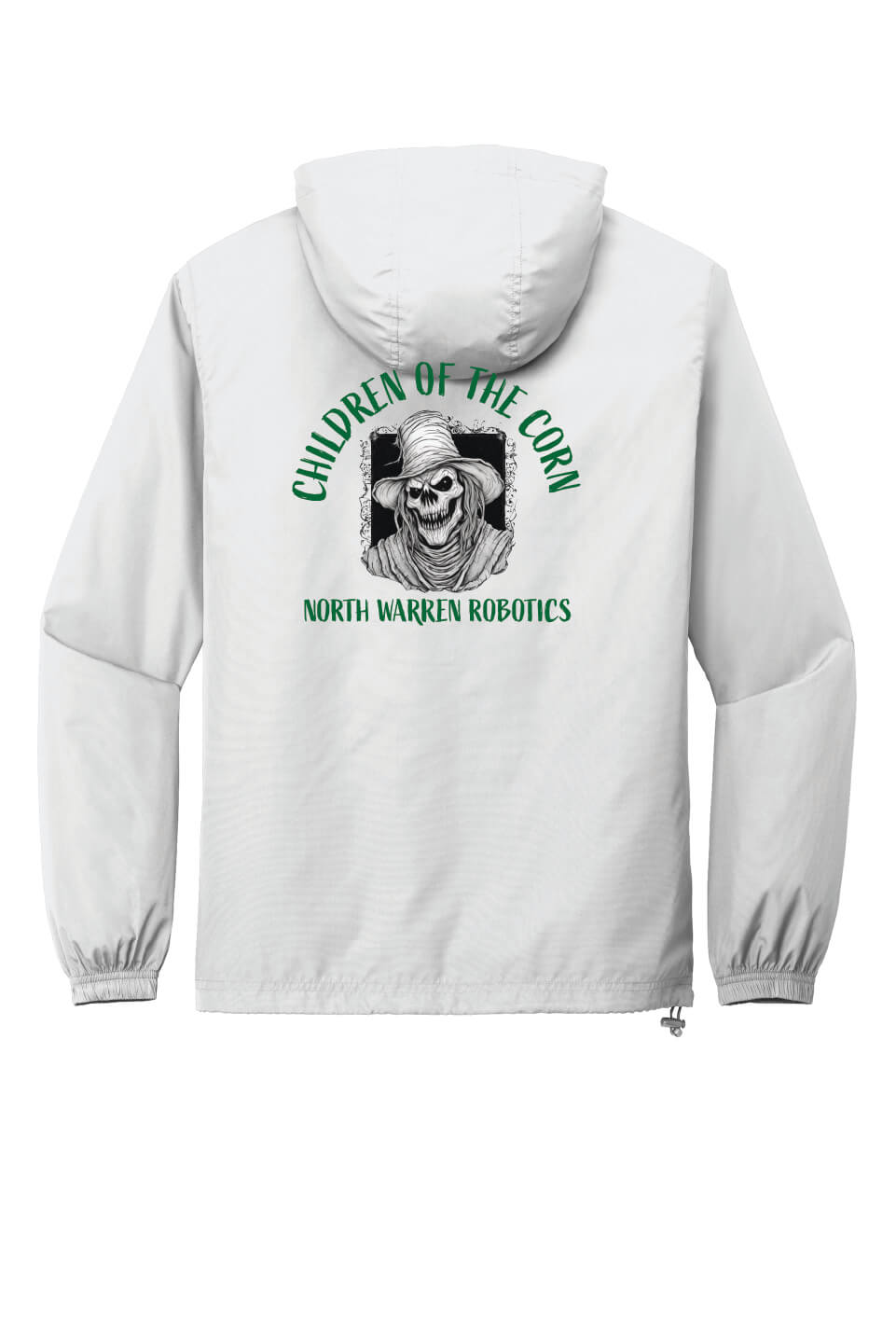 Pullover Windbreaker white back