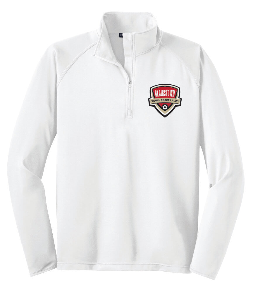 Sport Tek Sport Wick 1/4 Zip Pullover (Unisex/Mens) white