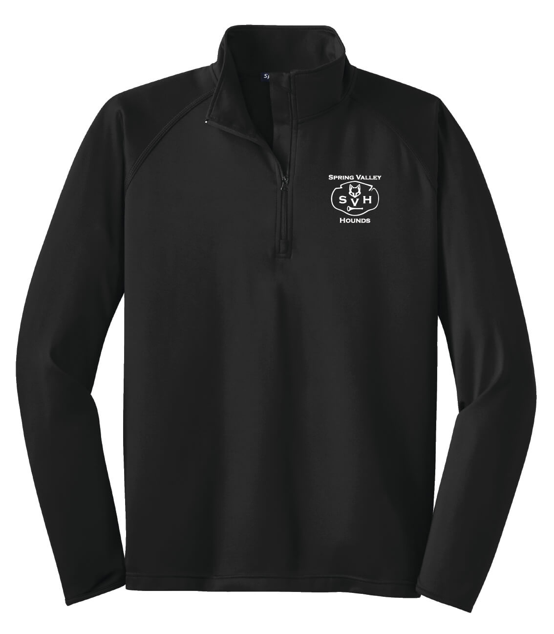 Spring Valley Hounds Zip Pullover (Unisex) black