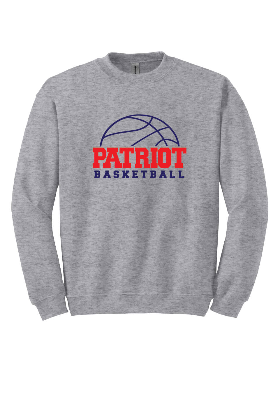 Patriot Basketball Crewneck Sweatshirt (Youth) gray