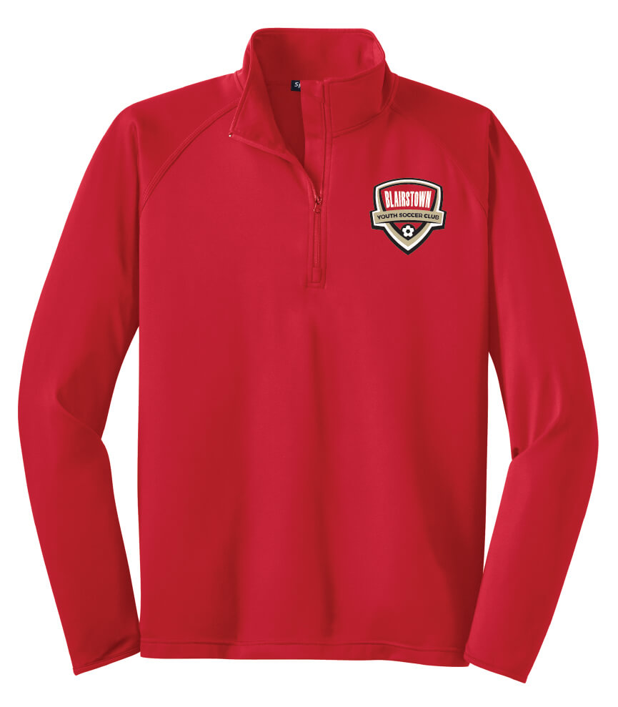 Sport Tek Sport Wick 1/4 Zip Pullover (Unisex/Mens) red