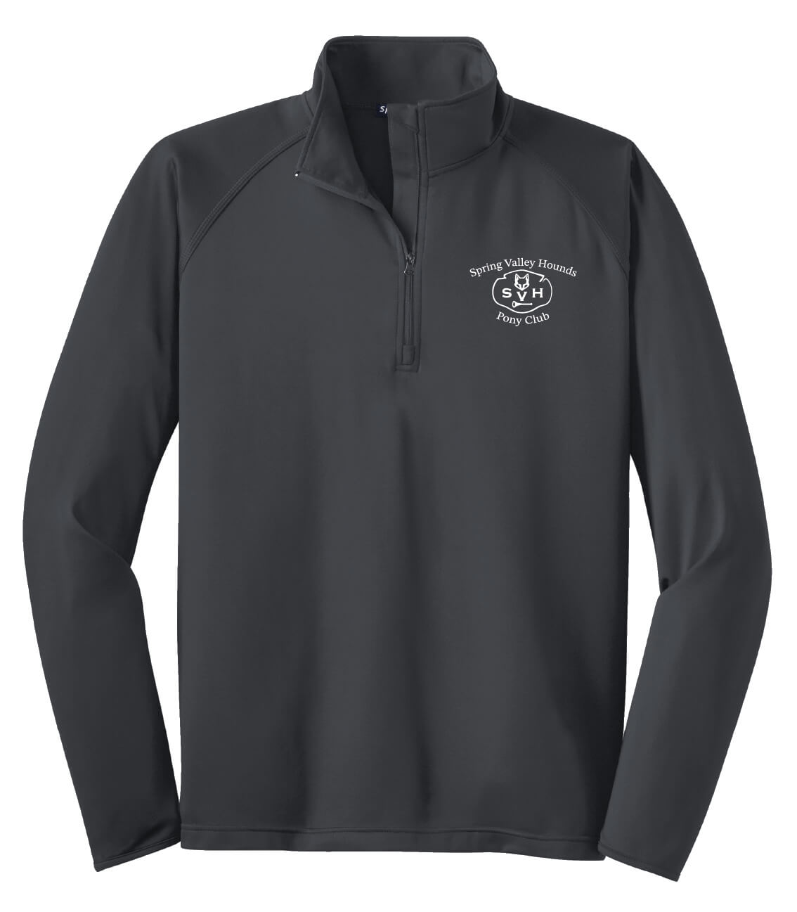 Spring Valley Pony Zip Pullover (Unisex) gray