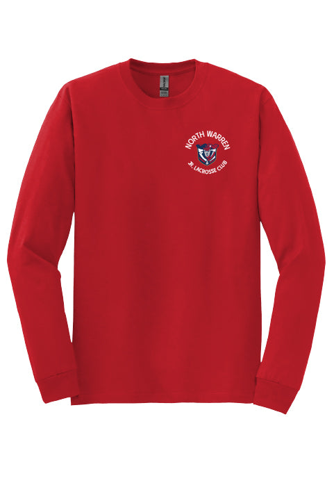 Lacrosse Flag Back Long Sleeve T-Shirt Adult