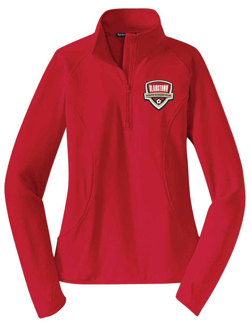 Sport Tek Sport Wick 1/4 Zip Pullover (Ladies) red