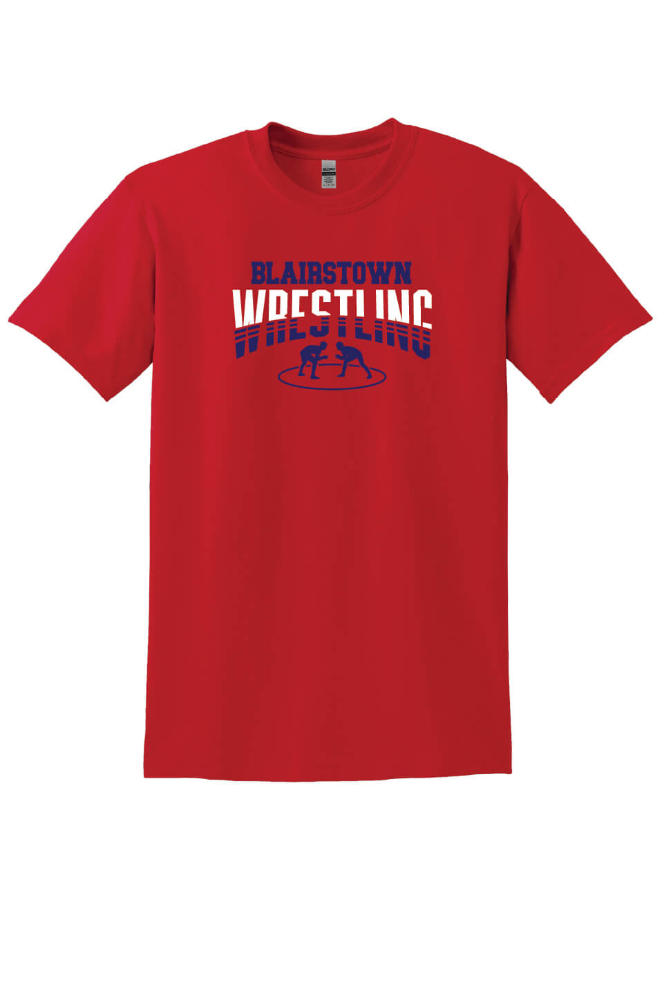 Blairstown Wrestling Short Sleeve T-Shirt (Youth) red