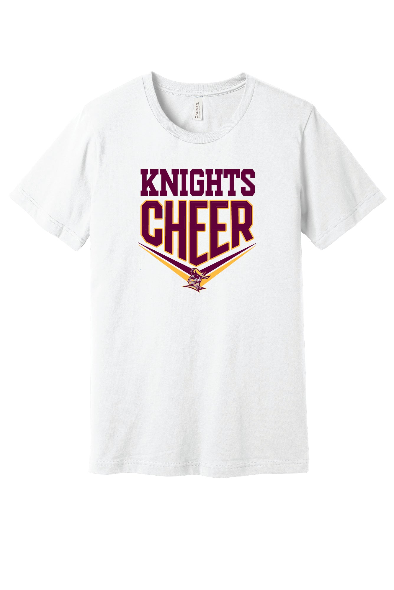 SJN Knights Cheer Short Sleeve Bella Canvas T-Shirt (Youth)