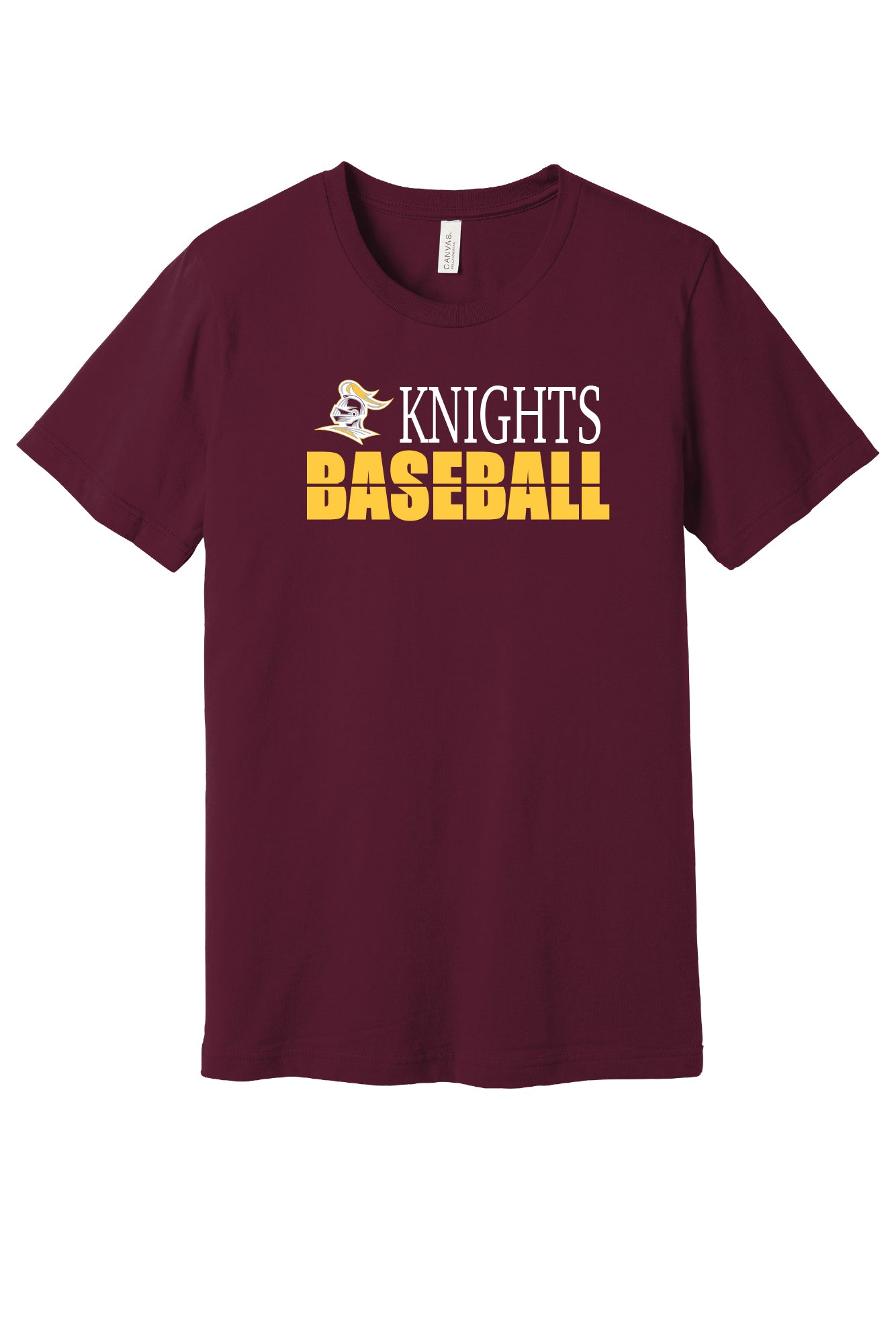 Knights Baseball Short Sleeve Bella Canvas T-Shirt (Youth)