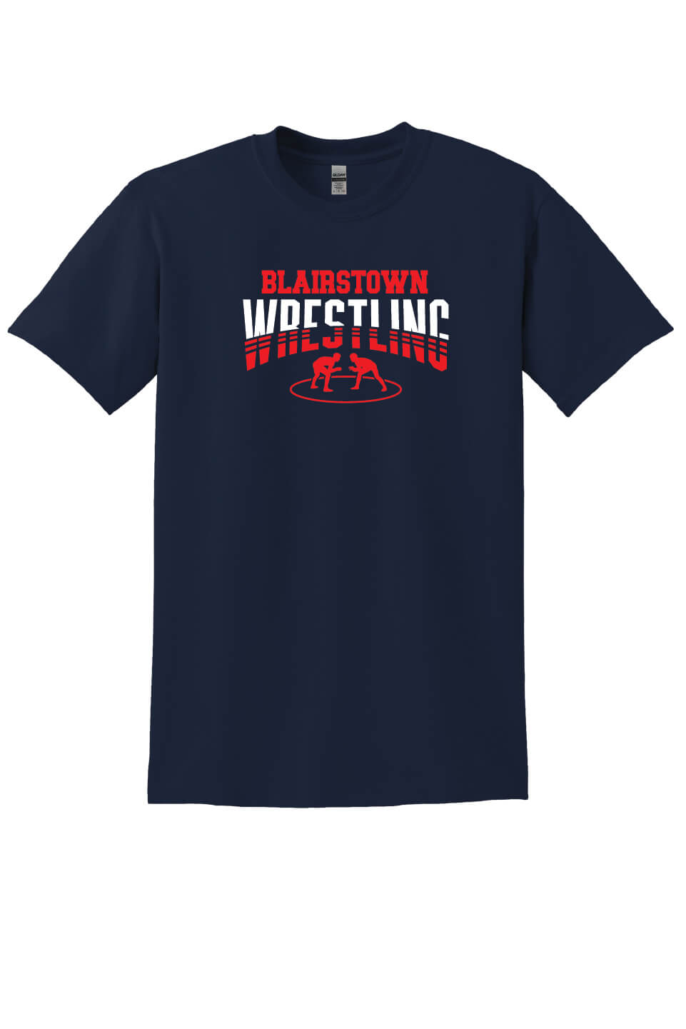 Blairstown Wrestling Short Sleeve T-Shirt (Youth) navy