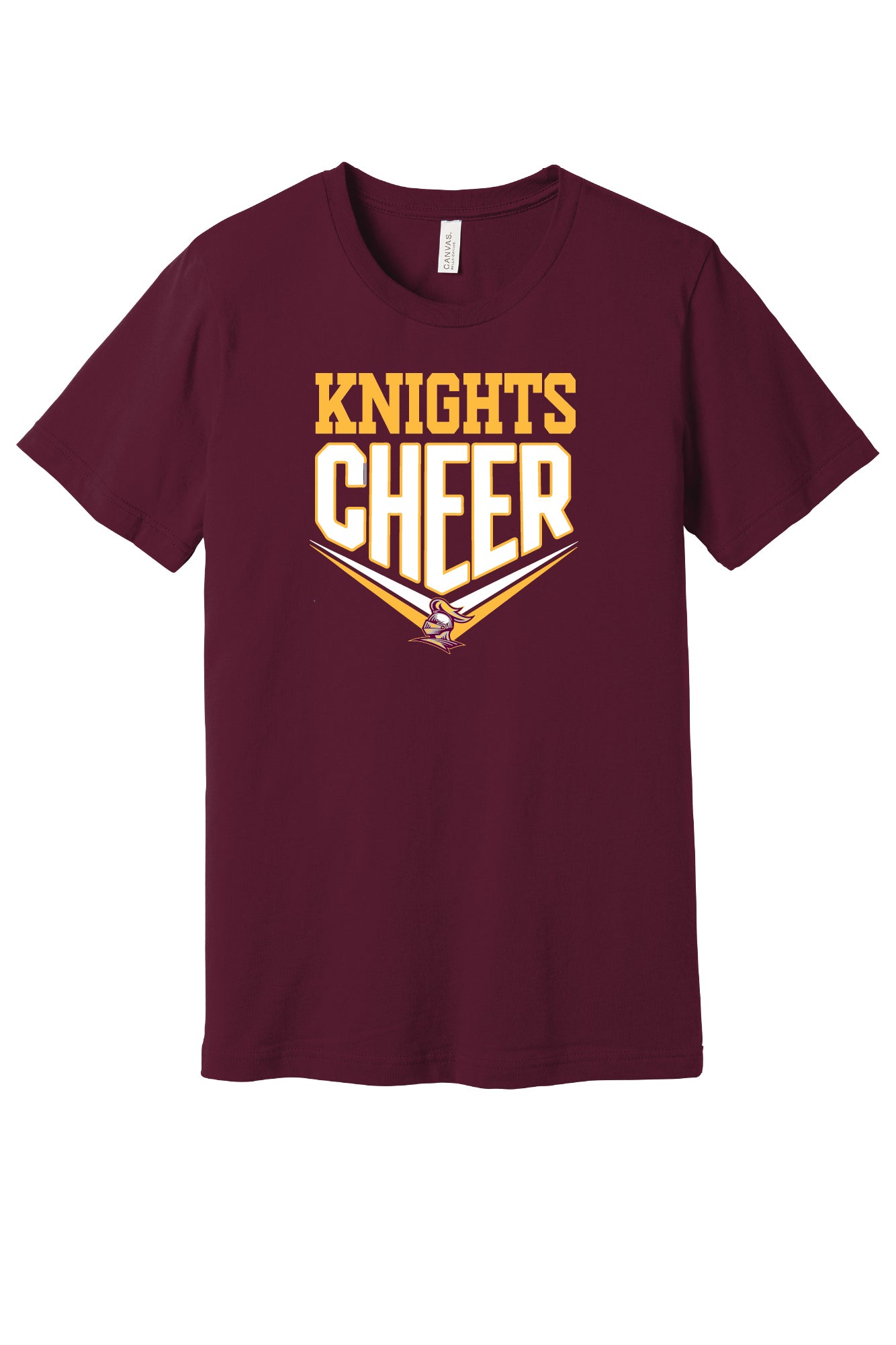 SJN Knights Cheer Short Sleeve Bella Canvas T-Shirt (Youth)