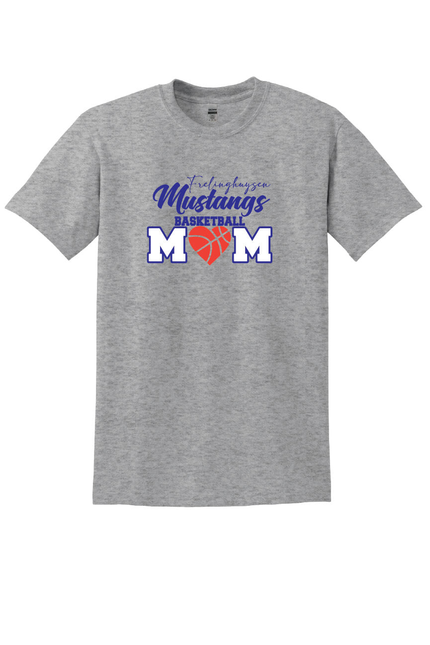 Mustangs Mom Short Sleeve T-Shirt gray