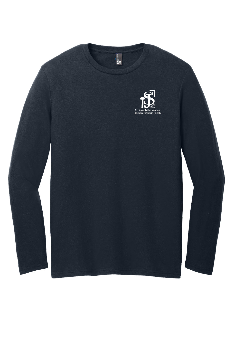 St. Joseph the Worker II Long Sleeve T-shirt-Single Color Logo