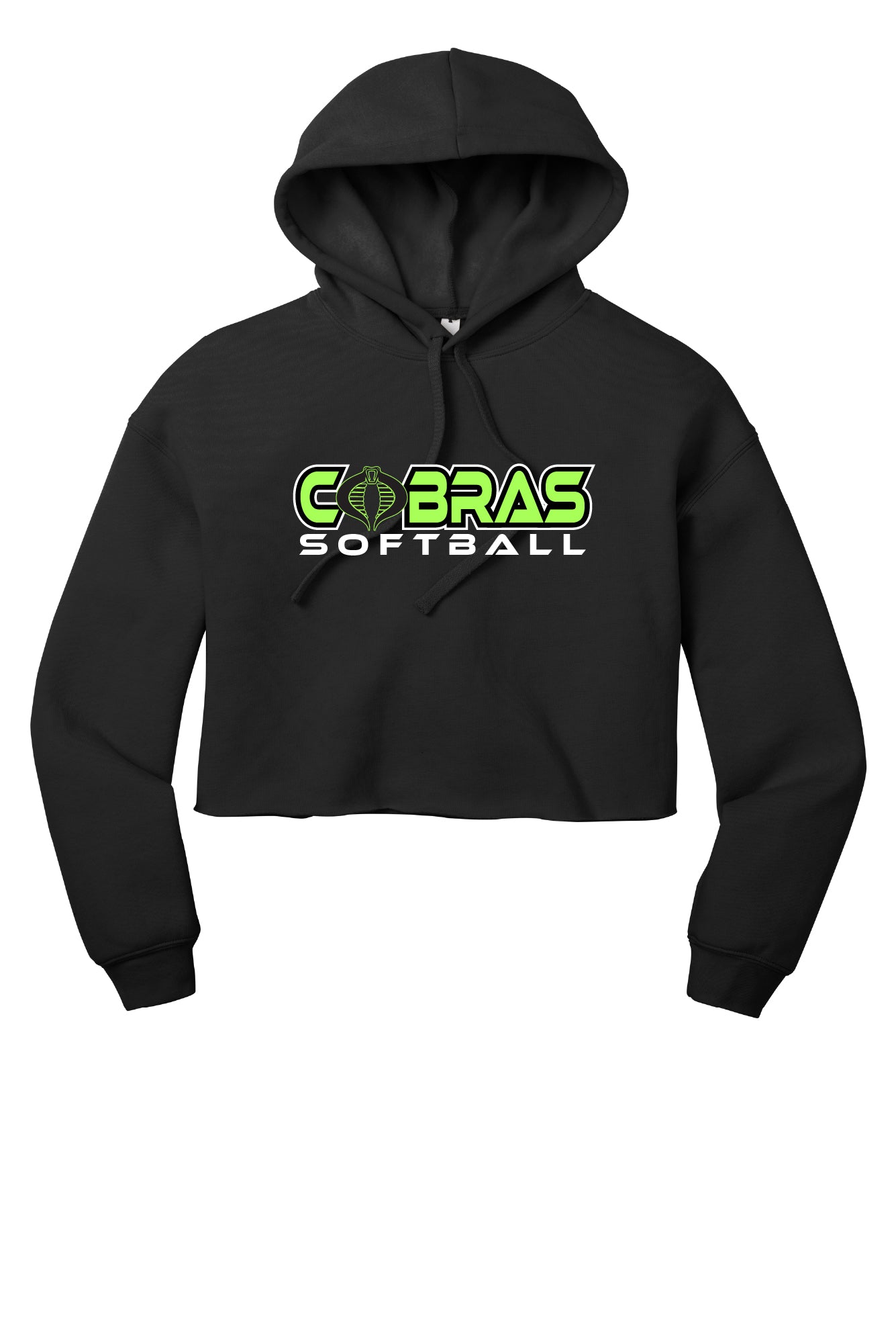 Cobras Bella Canvas Cropped Hoodie (Adult Sizes Only)