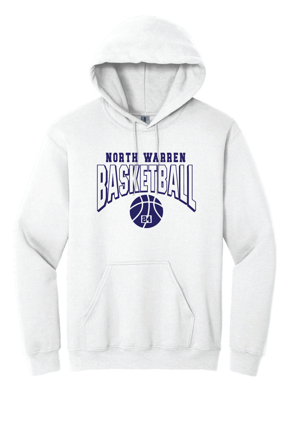 Basketball Hoodie white