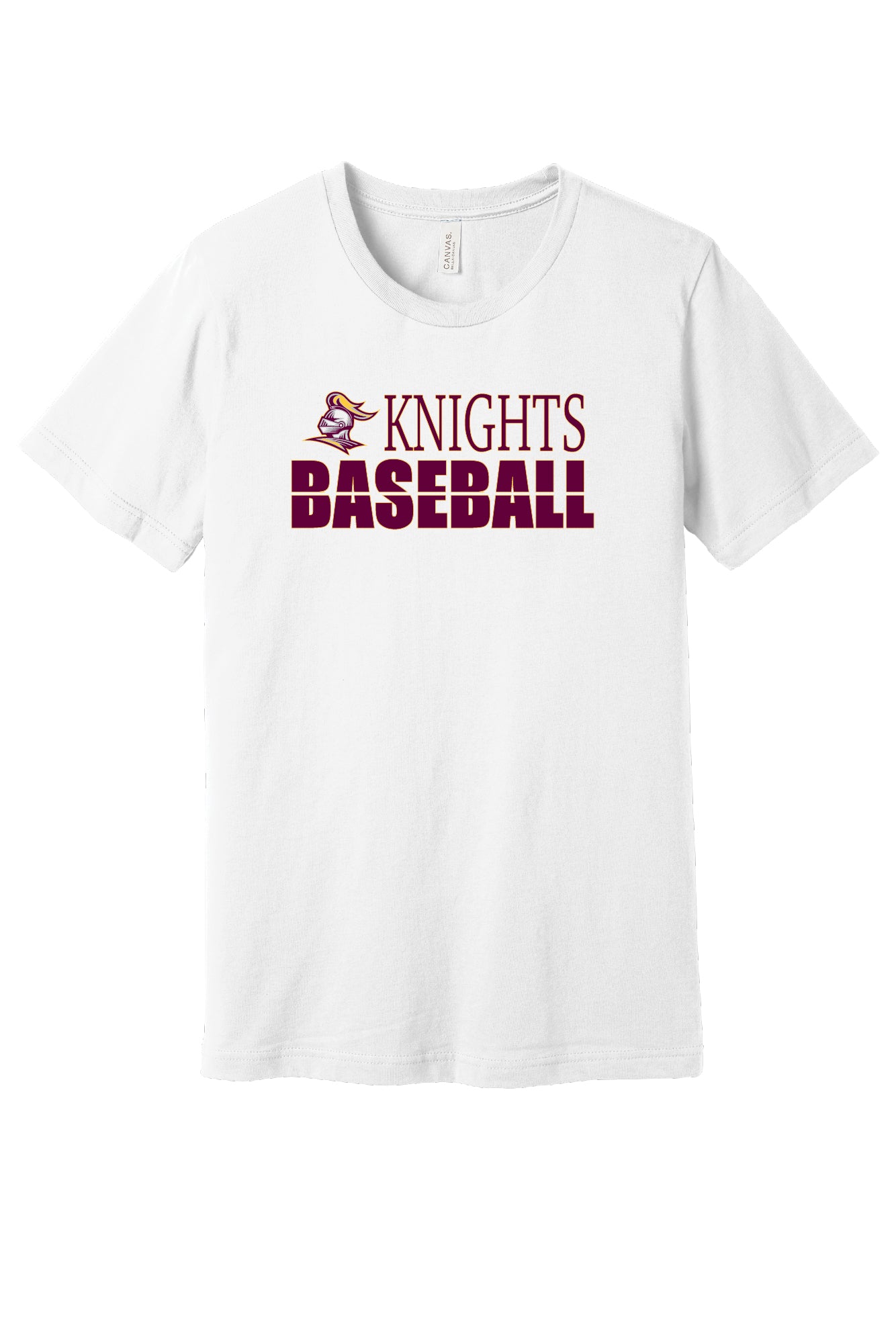 Knights Baseball Short Sleeve Bella Canvas T-Shirt (Youth)