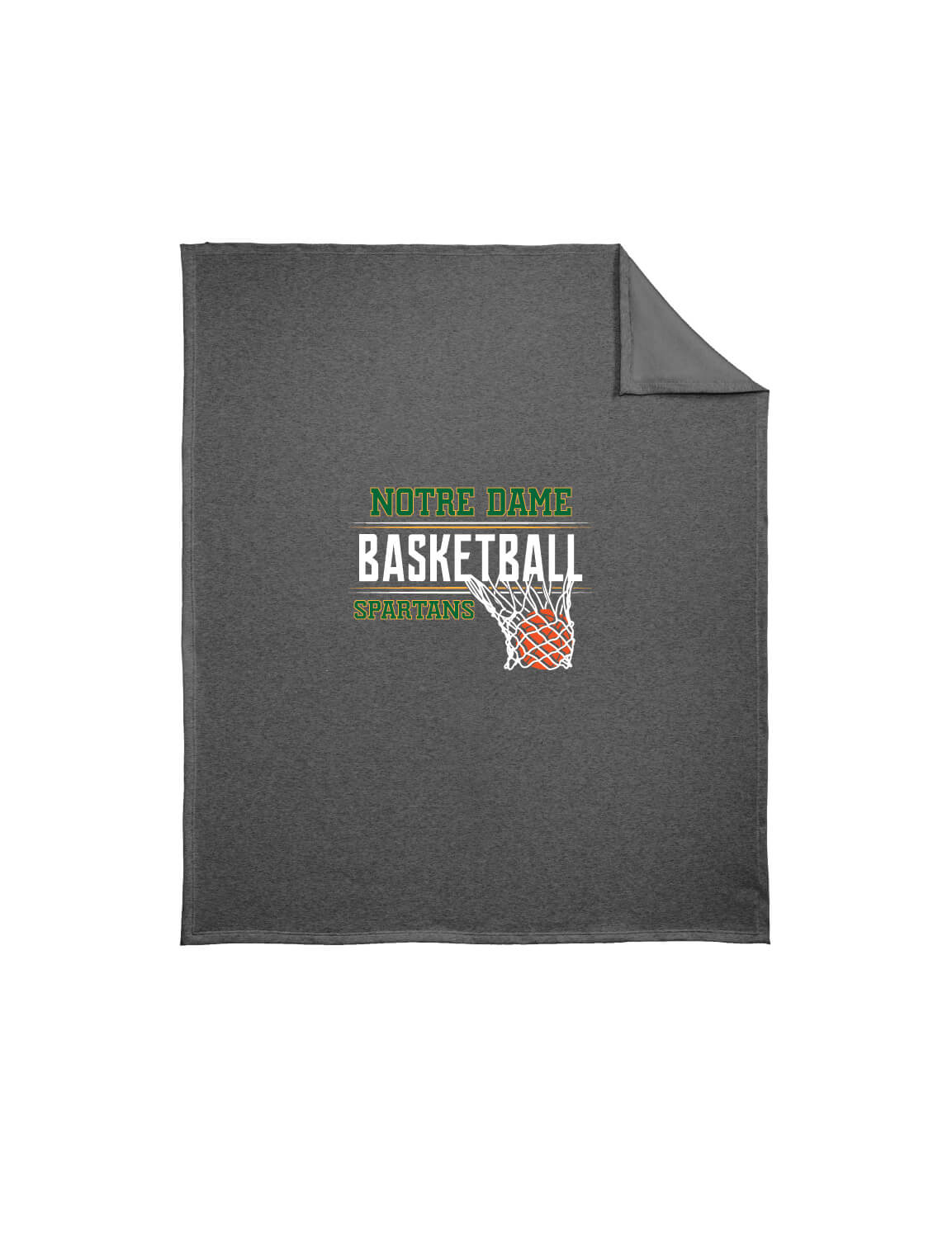 Sweatshirt Blanket Notre Dame Basketball gray